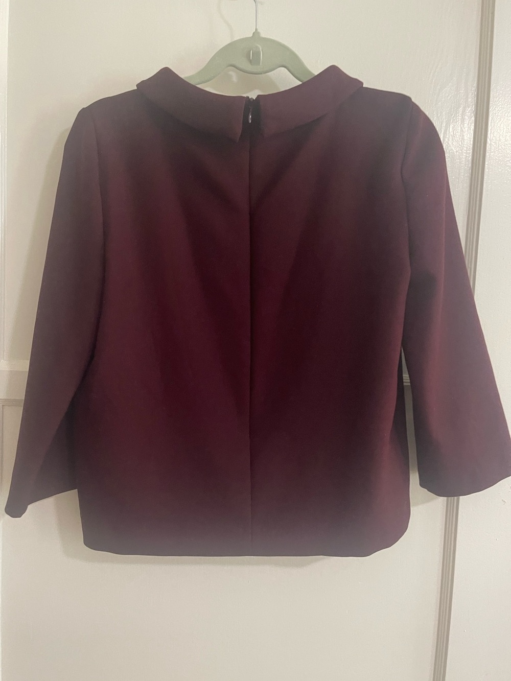 Burgundy Classic 3/4 sleeve top